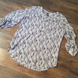 Maurices sheer 3/4 sleeve top